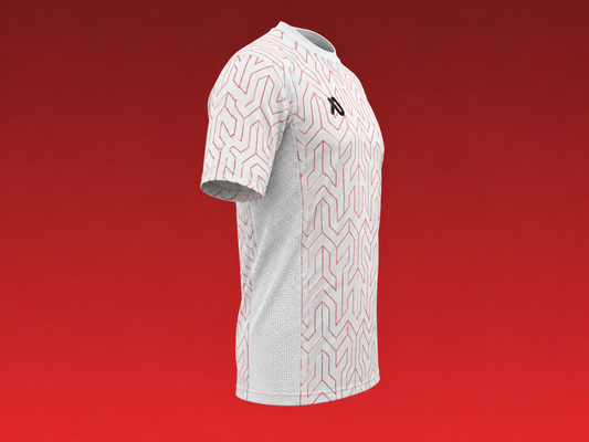 Weiß/Rot Trikot Set