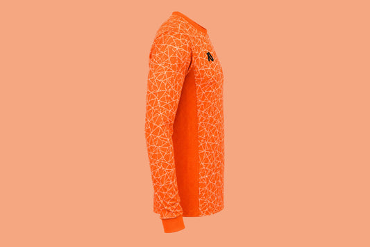 Neon Orangenes Torwart Trikot Set
