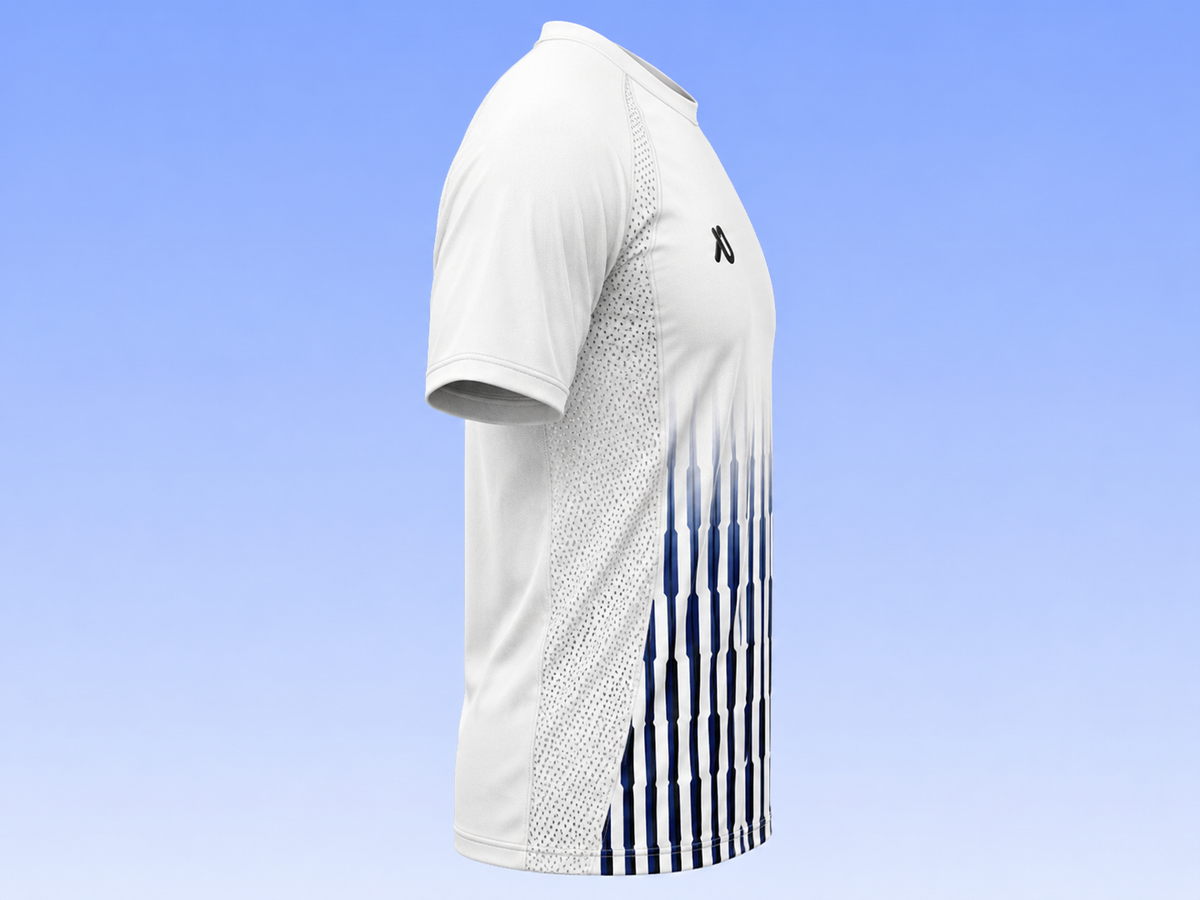Weiß/Blaues Trikot set