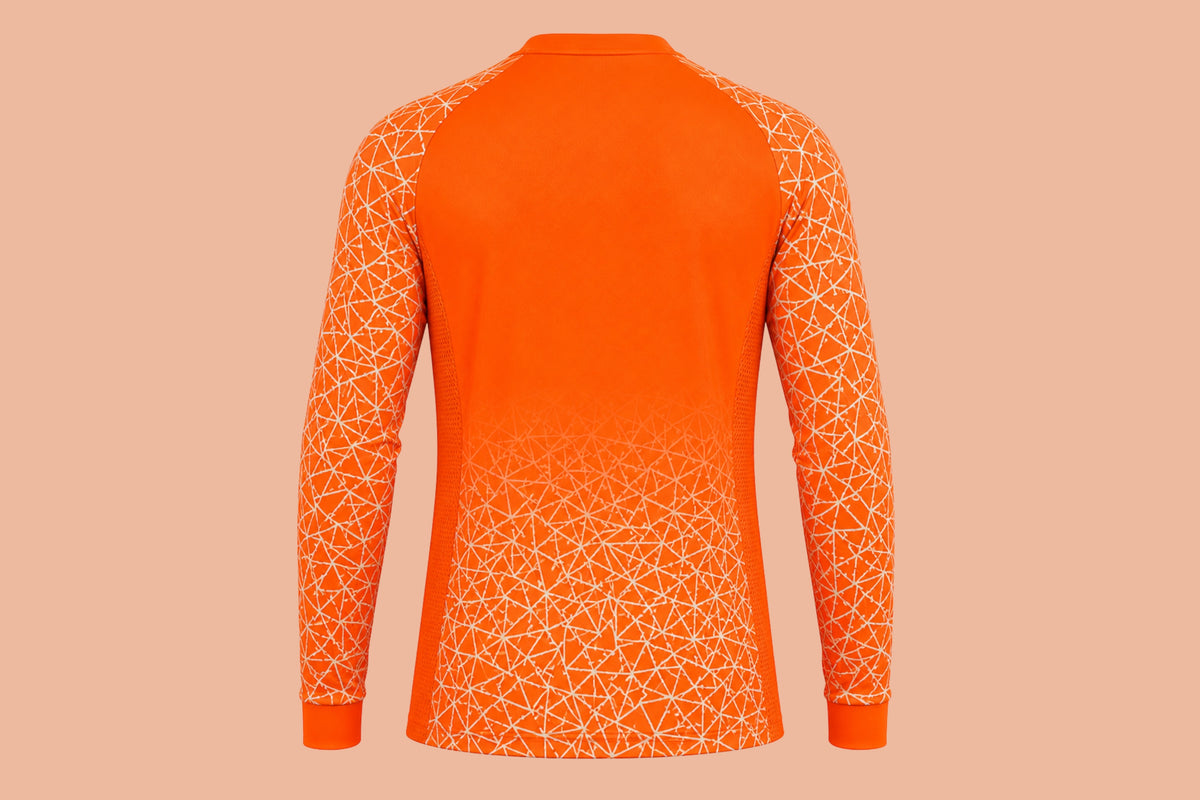 Neon Orangenes Torwart Trikot Set