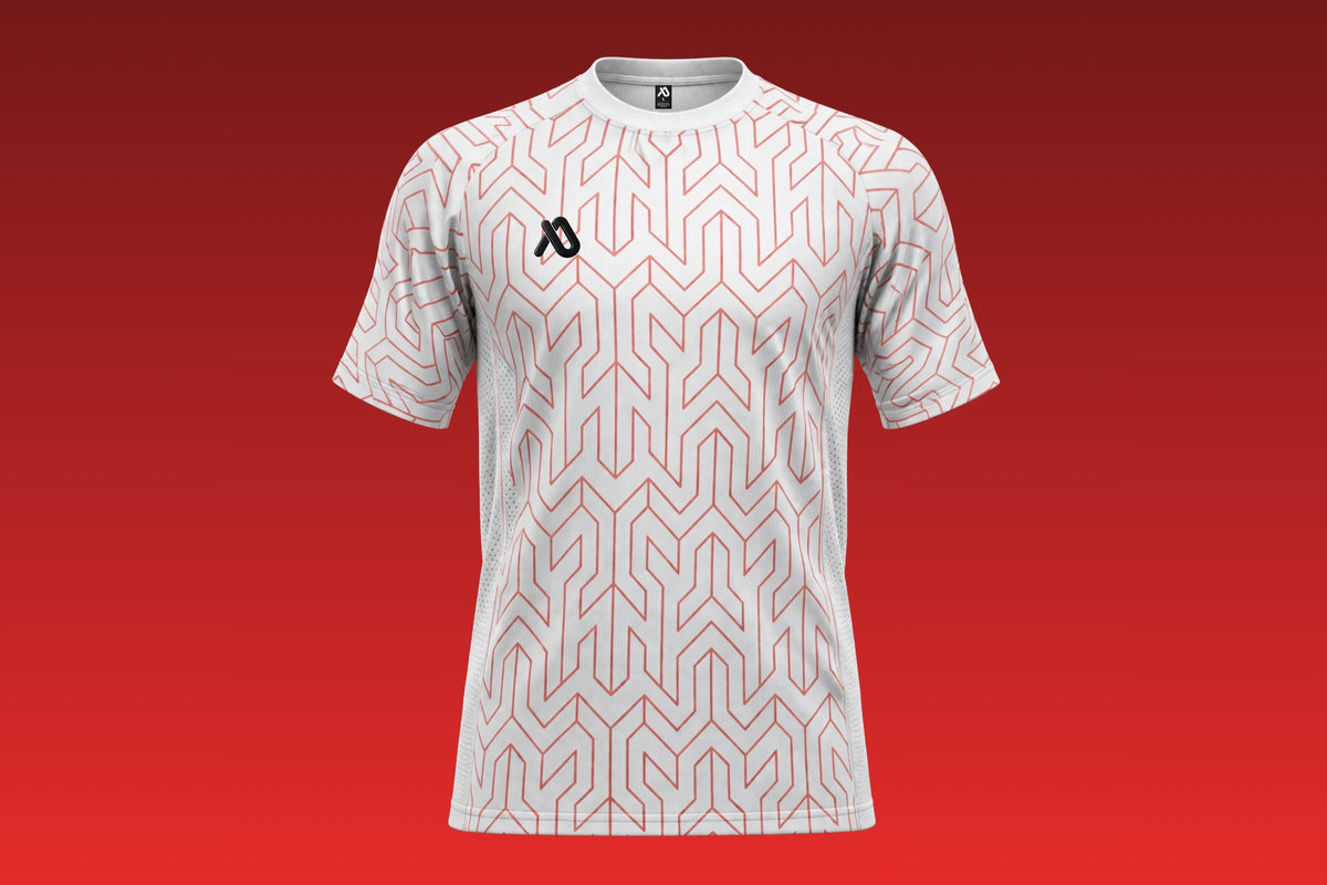 Weiß/Rot Trikot Set