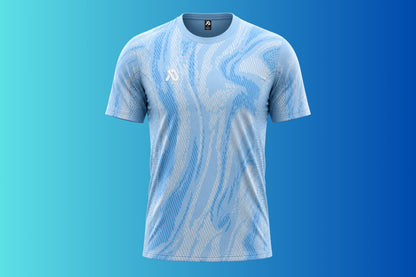 Hellblau/Weiß Trikot set