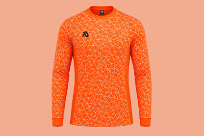 Neon Orangenes Torwart Trikot Set