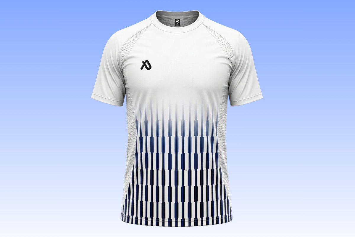Weiß/Blaues Trikot set